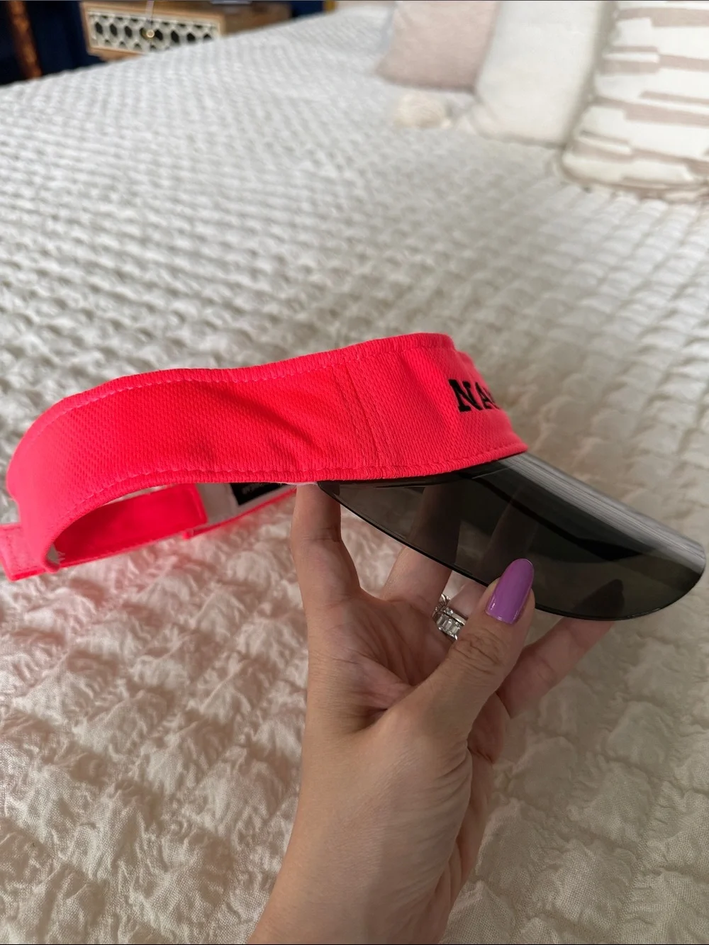 Naples Pink Sun Visor with Tinted Shield